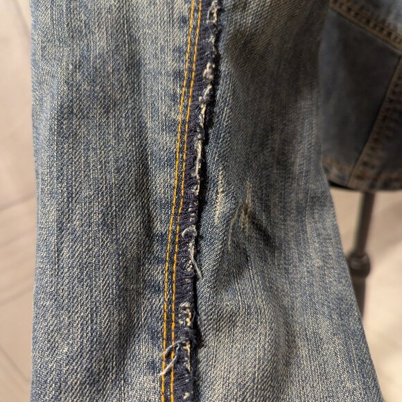 Blue Exchange Distressed Denim Jacket - Picture 6 of 10